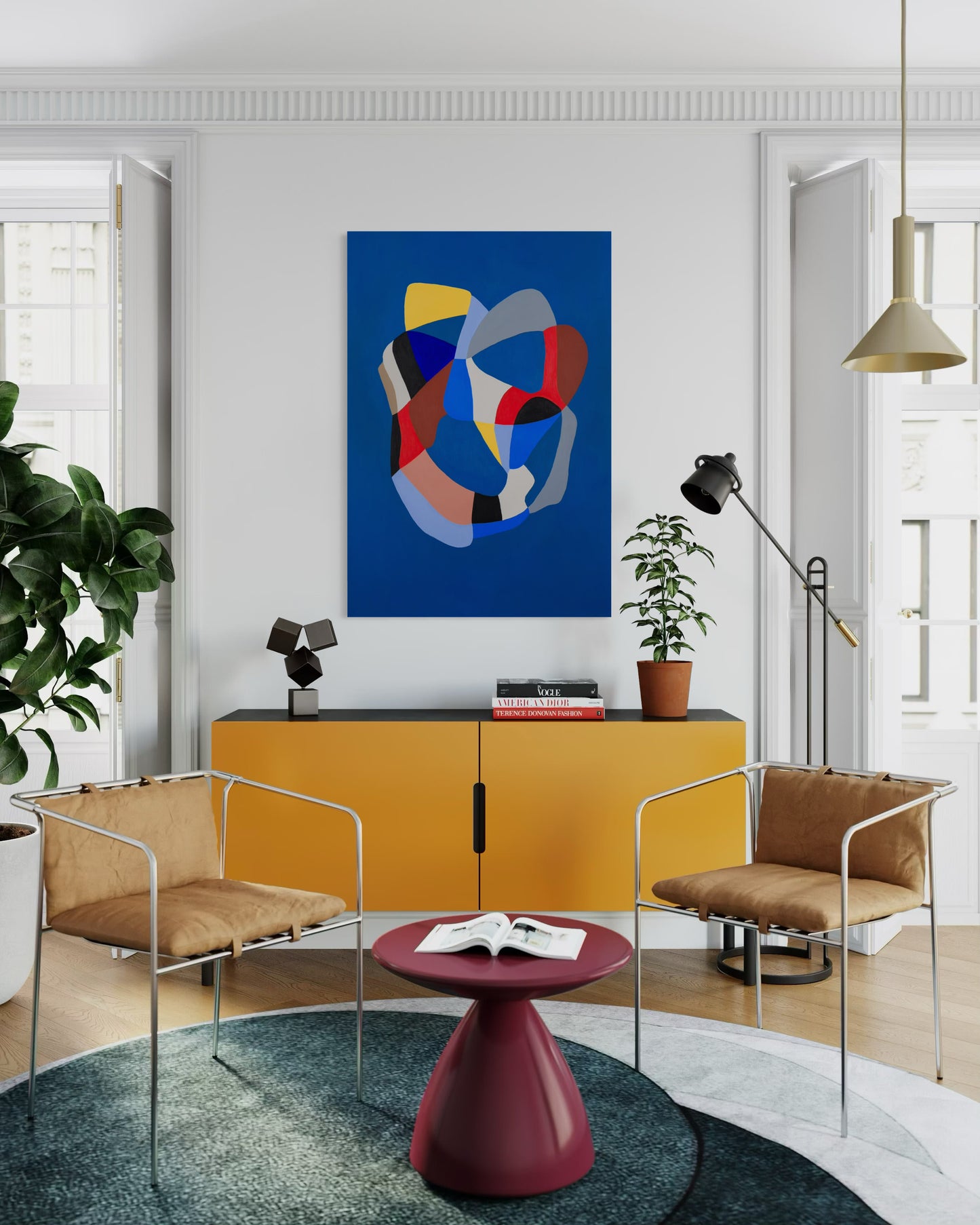 Serie Criaturas. Fondo Azul.