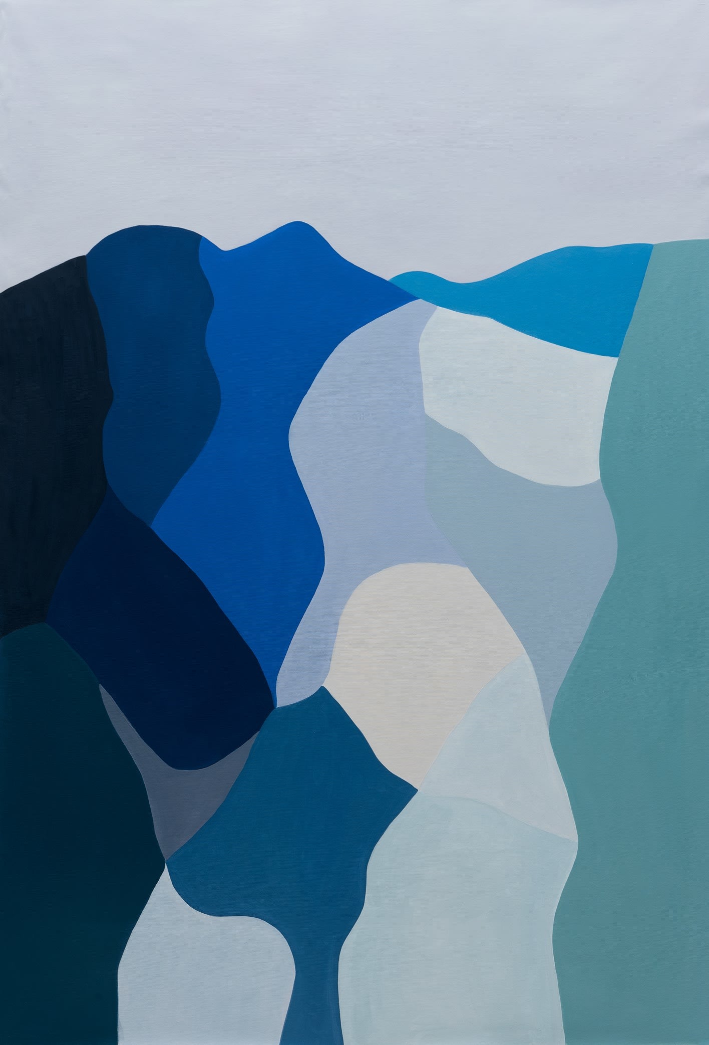 Paisajes Interiores, azul